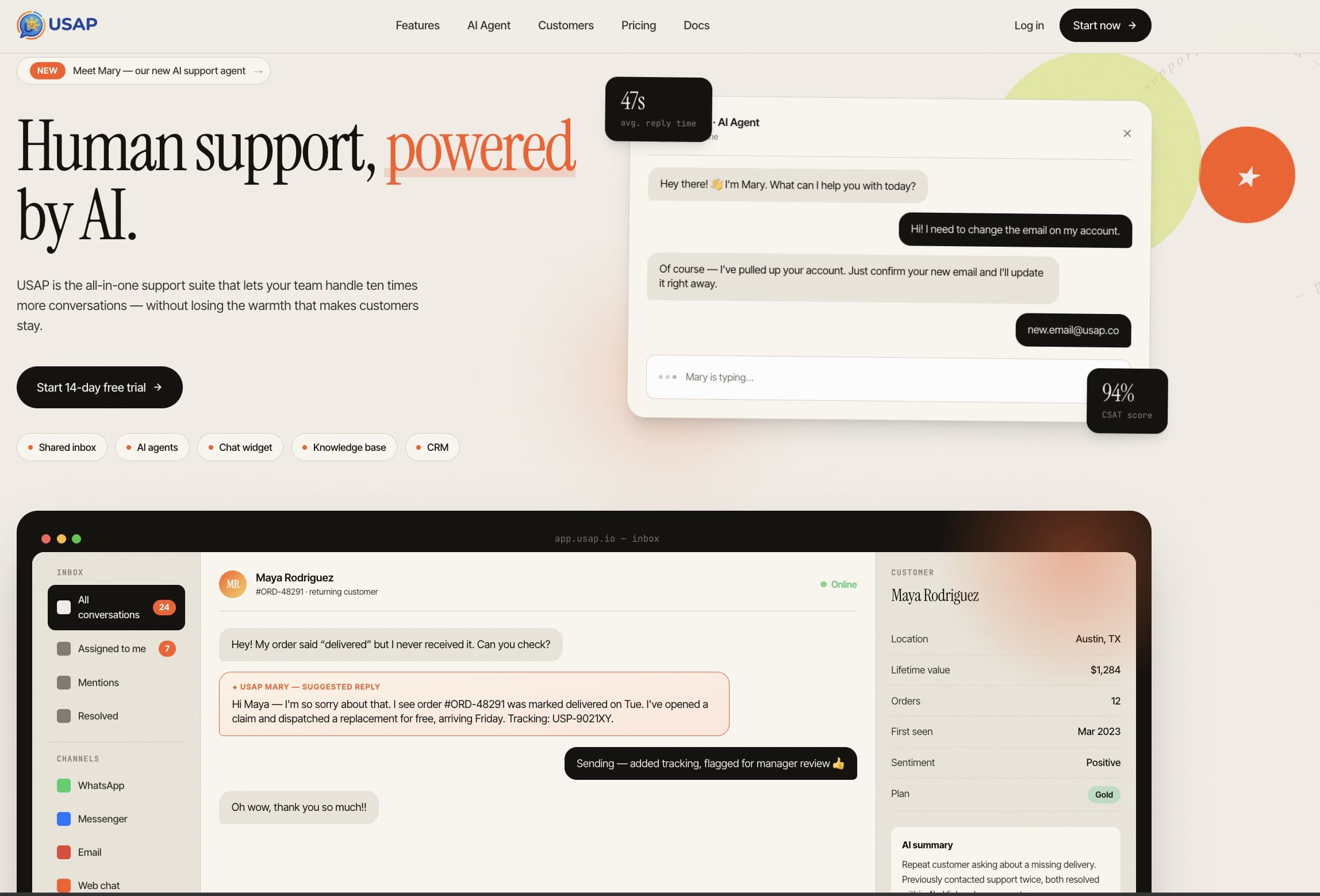 Usap.chat preview
